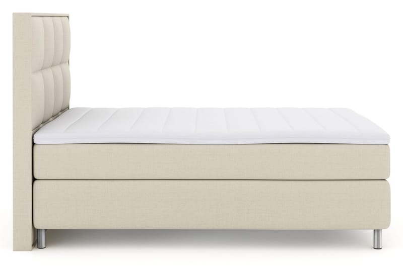 Komplett Sängpaket Choice No 3 160x200 Medium - Beige|Metall - Kontinentalsäng - Dubbelsäng - Komplett sängpaket