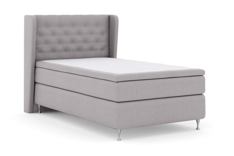 Komplett Sängpaket Choice No 6 120x200 Fast Watergel - Ljusgrå|Silver - Komplett sängpaket - Kontinentalsäng