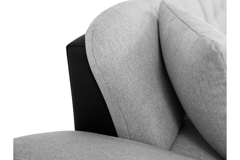 Djerra Bäddsoffa med Schäslong 3-sits i Sammet - Mörkgrå/Ljusgrå - Möbler - Soffa - Sammetssoffa