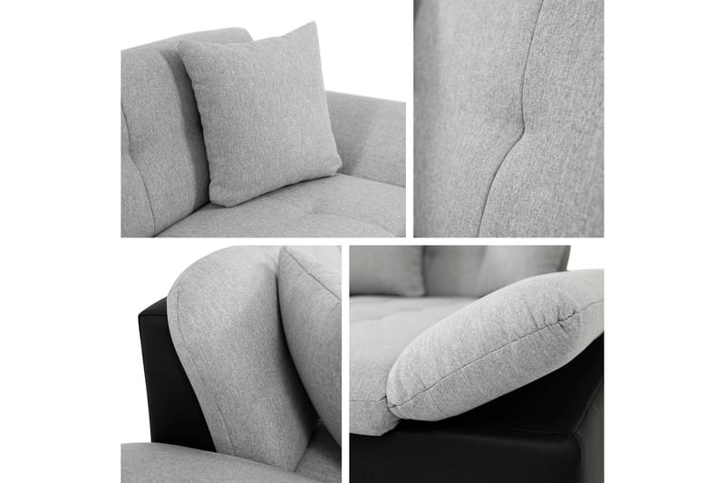 Djerra Bäddsoffa med Schäslong 3-sits i Sammet - Gul - Möbler - Soffa - Sammetssoffa