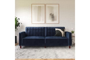 Bäddsoffa Plyschknappad - Möbler - Soffa - Sammetssoffa