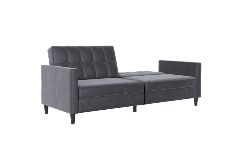 Bäddsoffa Hartford 203x83x82 cm, Antracit, Sammet - 203x83x82 cm, Antracit, Sammet - Möbler - Soffa - Sammetssoffa