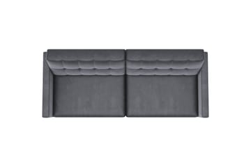 Bäddsoffa Hartford 203x83x82 cm, Antracit, Sammet - 203x83x82 cm, Antracit, Sammet - Möbler - Soffa - Sammetssoffa