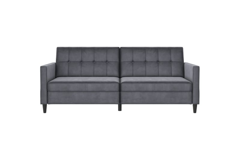 Bäddsoffa Hartford 203x83x82 cm, Antracit, Sammet - 203x83x82 cm, Antracit, Sammet - Möbler - Soffa - Sammetssoffa