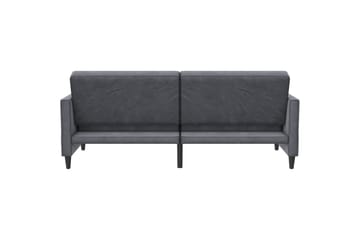 Bäddsoffa Hartford 203x83x82 cm, Antracit, Sammet - 203x83x82 cm, Antracit, Sammet - Möbler - Soffa - Sammetssoffa