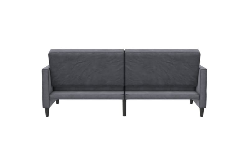 Bäddsoffa Hartford 203x83x82 cm, Antracit, Sammet - 203x83x82 cm, Antracit, Sammet - Möbler - Soffa - Sammetssoffa