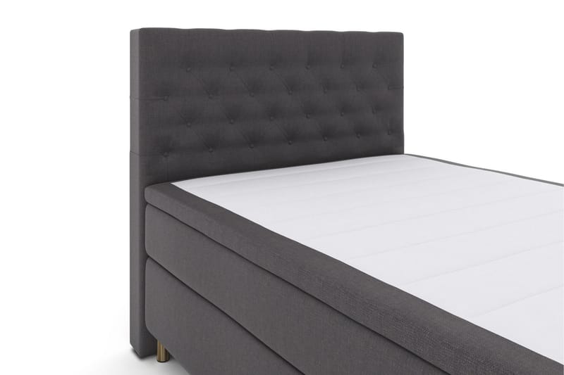 Komplett Sängpaket Choice No 4 140x200 Medium - Mörkgrå|Koppar - Kontinentalsäng - Komplett sängpaket