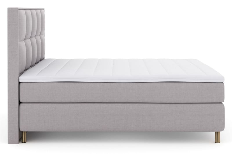 Komplett Sängpaket Choice No 3 210x210 Medium - Ljusgrå|Koppar - Kontinentalsäng - Dubbelsäng - Komplett sängpaket