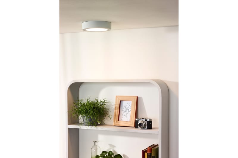 Taklampa Brice Badrum 18 cm Rund LED Vit - Lucide - Badrumslampa tak & badsrumsbelysning tak