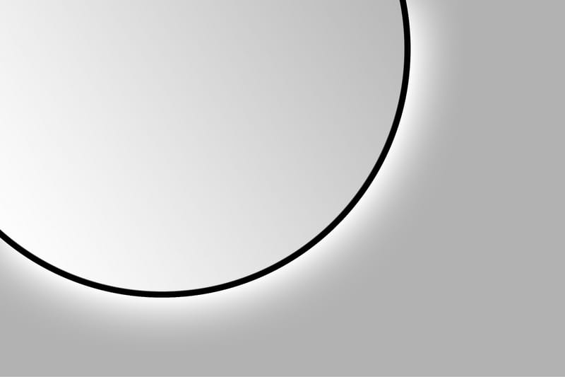 Kilir Spegel 100 cm Rund - Svart - Belysning - Badrumslampa & badrumsbelysning - Badrumsspegel med belysning