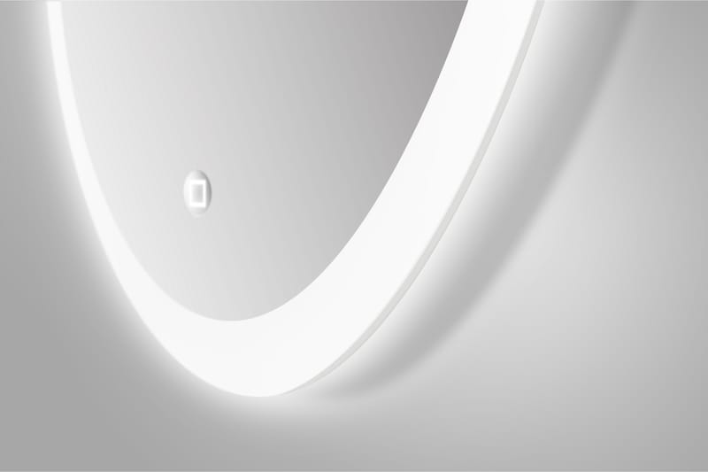 Klysna Spegel 59 cm Rund - Silver - Belysning - Badrumslampa & badrumsbelysning - Badrumsspegel med belysning