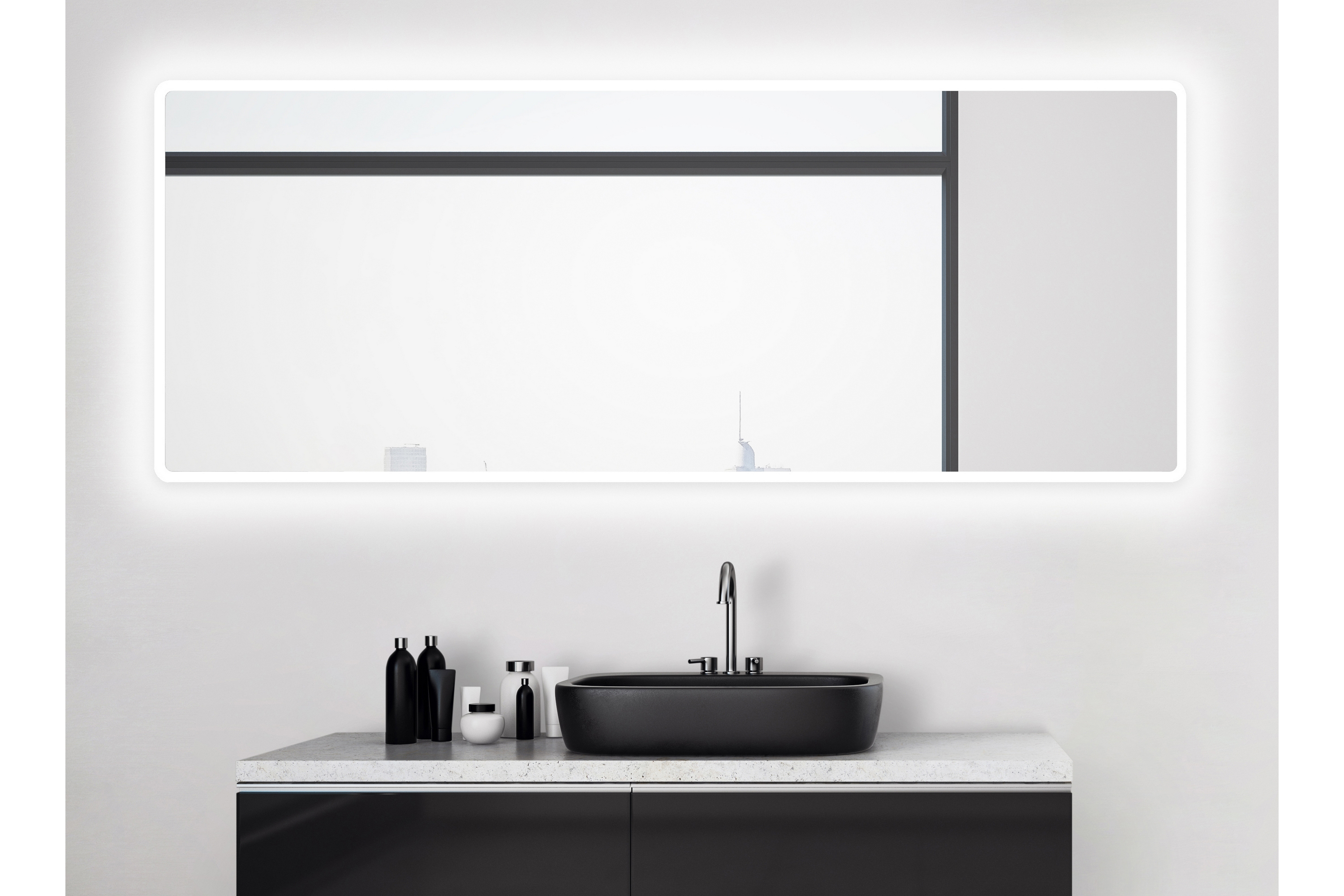 Spegel Häggen 180x70 cm Silver