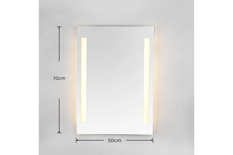 Spegel med LED-belysning Lina 50x70 cm - Mirrors and more - Belysning - Badrumslampa & badrumsbelysning - Badrumsspegel med belysning
