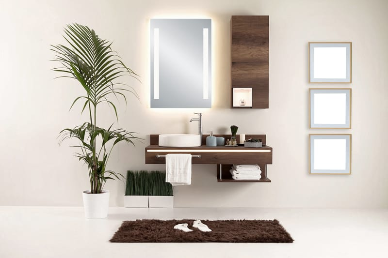 Spegel med LED-belysning Lina 50x70 cm - Mirrors and more - Belysning - Badrumslampa & badrumsbelysning - Badrumsspegel med belysning