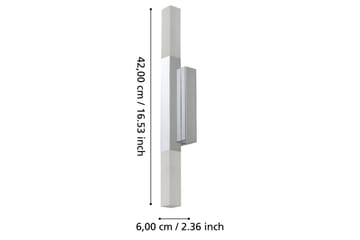 Spegelbelysning Eglo Alcudia Krom Satinerad - Krom - Belysning - Badrumslampa & badrumsbelysning - Badrumslampa vägg