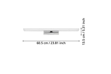 Spegelbelysning Eglo Tabiano-Z 605 mm - Vit/Krom - Belysning - Badrumslampa & badrumsbelysning - Badrumslampa vägg
