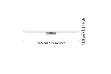 Spegelbelysning Eglo Tabiano-Z 905 mm - Vit/Krom - Belysning - Badrumslampa & badrumsbelysning - Badrumslampa vägg