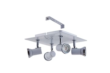 Spotlight Eglo Tamara 1 Kvadrat Vit, Krom - Vit/Krom - Belysning - Badrumslampa & badrumsbelysning - Badrumslampa tak & badsrumsbelysning tak