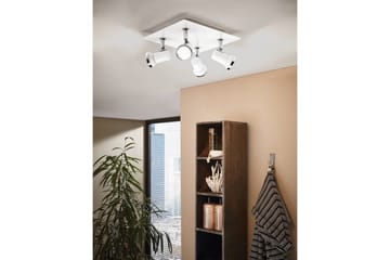 Spotlight Eglo Tamara 1 Kvadrat Vit, Krom - Vit/Krom - Belysning - Badrumslampa & badrumsbelysning - Badrumslampa tak & badsrumsbelysning tak