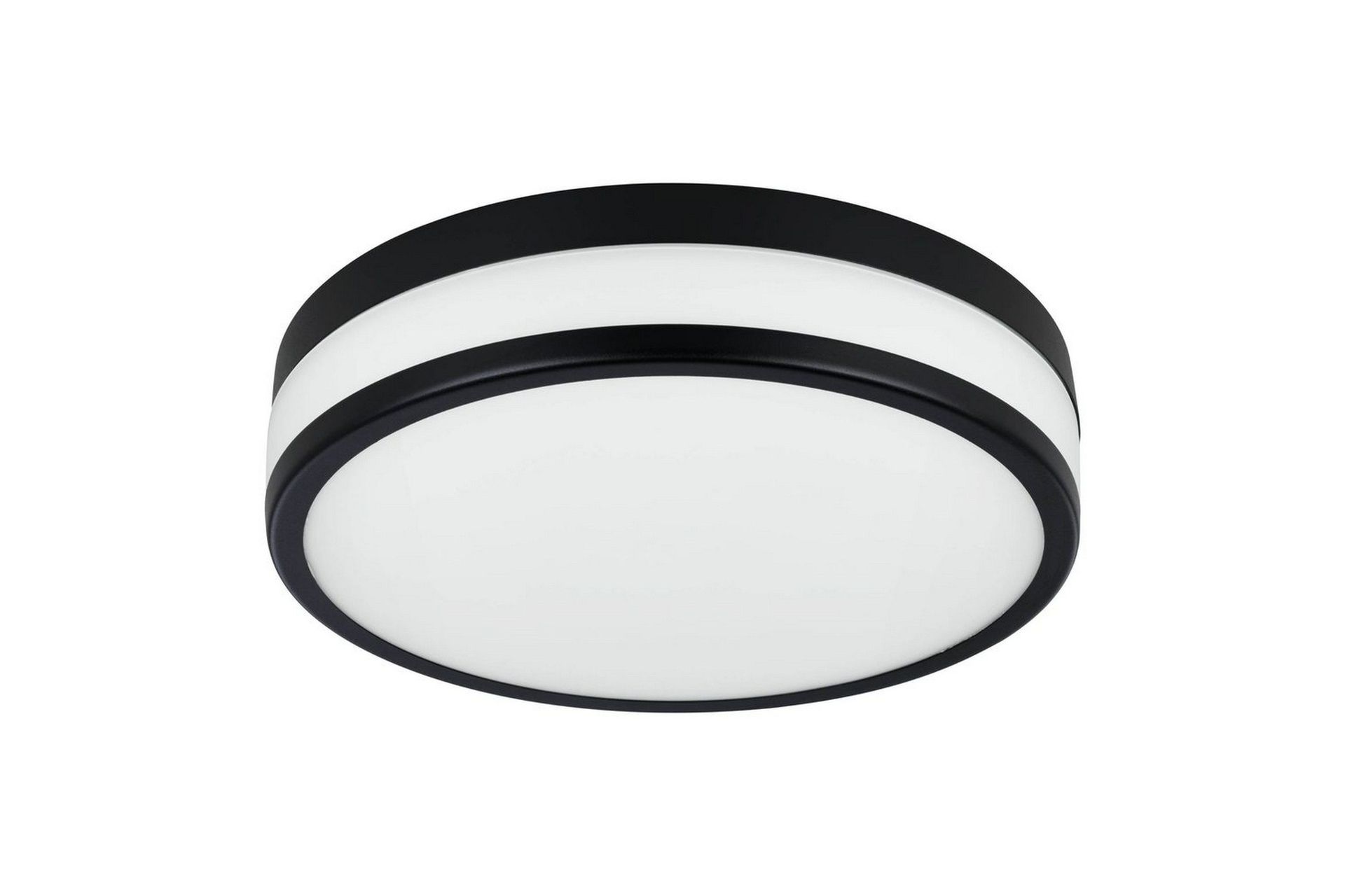 Vägg-/Taklampa Eglo Led Palermo 295 mm, Svart/Vit - Vit/Svart