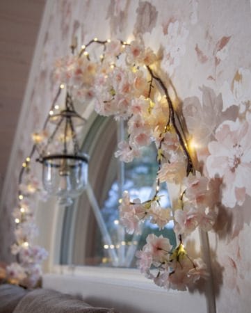 CherryFlower Girland 180 cm, Skir rosa