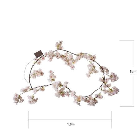 CherryFlower Girland 180 cm - Skir rosa - Belysning - Dekorationsbelysning - Dekorationsbelysning inomhus - Partyslinga
