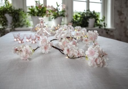 CherryFlower Girland 180 cm - Skir rosa - Belysning - Dekorationsbelysning - Dekorationsbelysning inomhus - Partyslinga