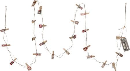 Clippy Advent Ljusslinga 240 cm, flerfärgad