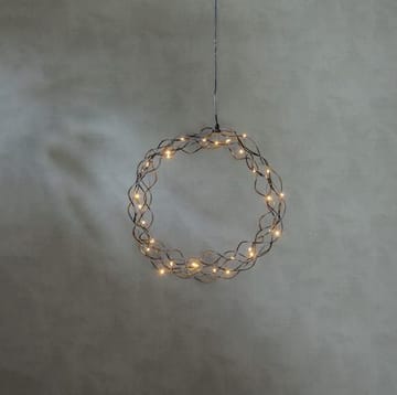 Curly Krans med belysning 30 cm - svart - Belysning - Dekorationsbelysning - Dekorationsbelysning inomhus - Ljuslist