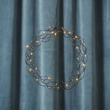 Curly Krans med belysning 30 cm - svart - Belysning - Dekorationsbelysning - Dekorationsbelysning inomhus - Ljuslist