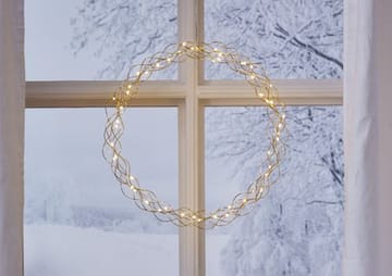 Curly Krans med belysning 45 cm - guld - Belysning - Dekorationsbelysning - Dekorationsbelysning inomhus - Ljuslist