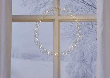 Curly Krans med belysning 45 cm - silver - Belysning - Dekorationsbelysning - Dekorationsbelysning inomhus - Ljuslist
