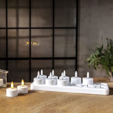 Flamme Charge LED Värmeljus 12-pack - vit - Belysning - Dekorationsbelysning - Dekorationsbelysning inomhus - Batteridrivna ljus