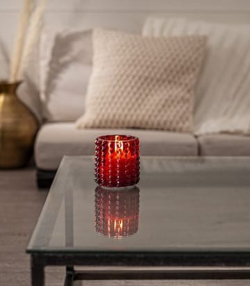 Flamme Dotty LED Ljus 9 cm - röd - Belysning - Dekorationsbelysning - Dekorationsbelysning inomhus - Batteridrivna ljus