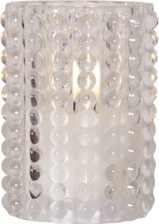 Flamme Dotty LED Ljus 9 cm - transparent - Belysning - Dekorationsbelysning - Dekorationsbelysning inomhus - Batteridrivna ljus