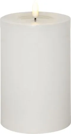 Flamme Flow Big LED Blockljus 17,5 cm, vit