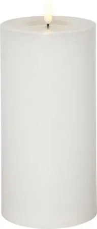 Flamme Flow Big LED Blockljus 22,5 cm - vit - Belysning - Dekorationsbelysning - Dekorationsbelysning inomhus - Batteridrivna ljus