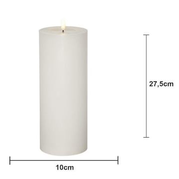 Flamme Flow Big LED Blockljus 27,5 cm - vit - Belysning - Dekorationsbelysning - Dekorationsbelysning inomhus - Batteridrivna ljus