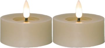 Flamme Flow LED Värmeljus 2-pack 7 cm - beige - Belysning - Dekorationsbelysning - Dekorationsbelysning inomhus - Batteridrivna ljus
