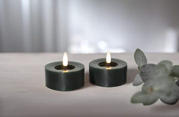 Flamme Flow LED Värmeljus 2-pack 7 cm - grön - Belysning - Dekorationsbelysning - Dekorationsbelysning inomhus - Batteridrivna ljus