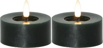 Flamme Flow LED Värmeljus 2-pack 7 cm - grön - Belysning - Dekorationsbelysning - Dekorationsbelysning inomhus - Batteridrivna ljus