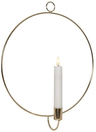 Flamme Ring Inomhusdekoration 28 cm - mässing - Belysning - Dekorationsbelysning - Dekorationsbelysning inomhus - Batteridrivna ljus