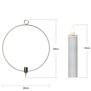 Flamme Ring Inomhusdekoration 28 cm - mässing - Belysning - Dekorationsbelysning - Dekorationsbelysning inomhus - Batteridrivna ljus