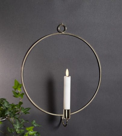 Flamme Ring Inomhusdekoration 28 cm - mässing - Belysning - Dekorationsbelysning - Dekorationsbelysning inomhus - Batteridrivna ljus