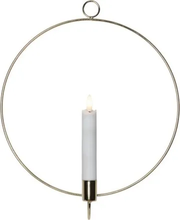 Flamme Ring Inomhusdekoration 28 cm - mässing - Belysning - Dekorationsbelysning - Dekorationsbelysning inomhus - Batteridrivna ljus