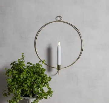 Flamme Ring Inomhusdekoration 28 cm - mässing - Belysning - Dekorationsbelysning - Dekorationsbelysning inomhus - Batteridrivna ljus