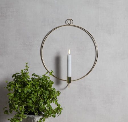 Flamme Ring Inomhusdekoration 28 cm - mässing - Belysning - Dekorationsbelysning - Dekorationsbelysning inomhus - Batteridrivna ljus