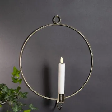 Flamme Ring Inomhusdekoration 28 cm - mässing - Belysning - Dekorationsbelysning - Dekorationsbelysning inomhus - Batteridrivna ljus