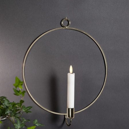 Flamme Ring Inomhusdekoration 28 cm - mässing - Belysning - Dekorationsbelysning - Dekorationsbelysning inomhus - Batteridrivna ljus