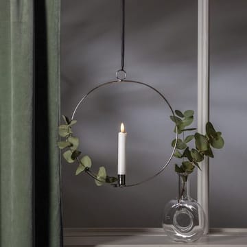 Flamme Ring Inomhusdekoration 28.5 cm - silver/vit - Belysning - Dekorationsbelysning - Dekorationsbelysning inomhus - Batteridrivna ljus